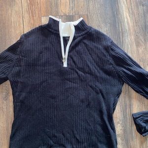 black quarter zip